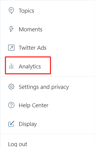 To find all the stats on your Tweets and account performance, you can check the Analytics tab