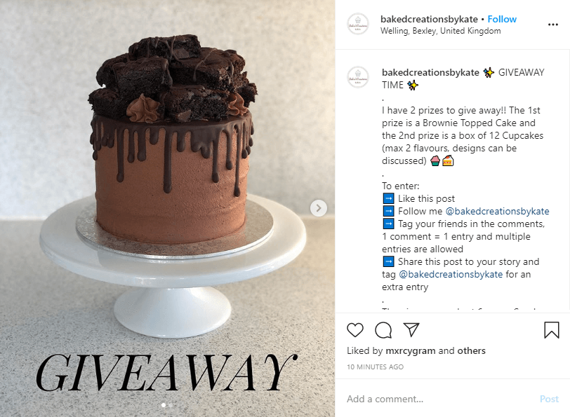 You can boost your Instagram engagement with various contests and giveaways.