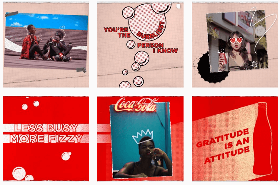 Think of the appearance of your Instagram account.