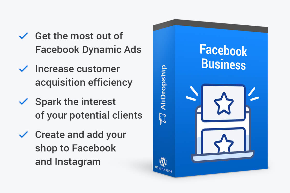 Facebook Business is an add-on for auto-generating of product feeds for your Facebook product catalog.