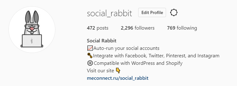 One of the easiest ways to implement social proof onto your Instagram account is to create a professional and catchy bio.