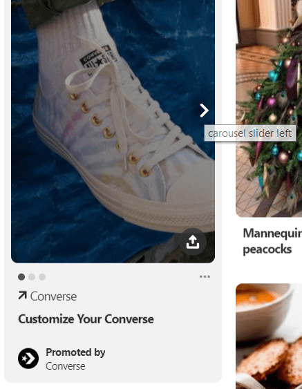 You can place up to 5 images per post and create carousel pins.