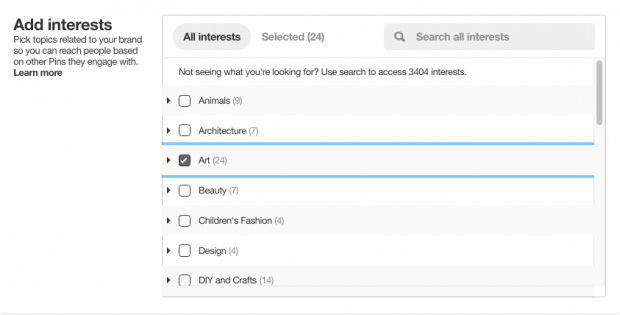 Step 6. Narrow down your target audience with keywords and interests.