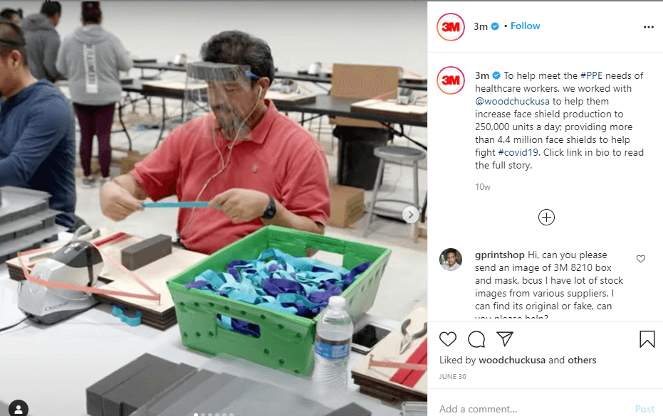 The last company in our Best Instagram Accounts list is 3M.