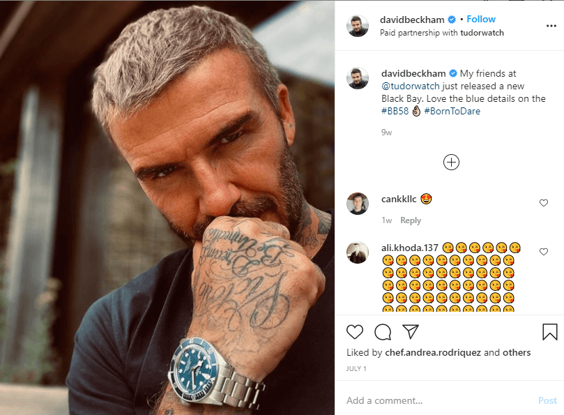 The next one in our Best Instagram Accounts list is David Beckham.