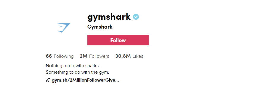 The TikTok account of Gymshark company is really amazing! If you need some inspiration, check this out!