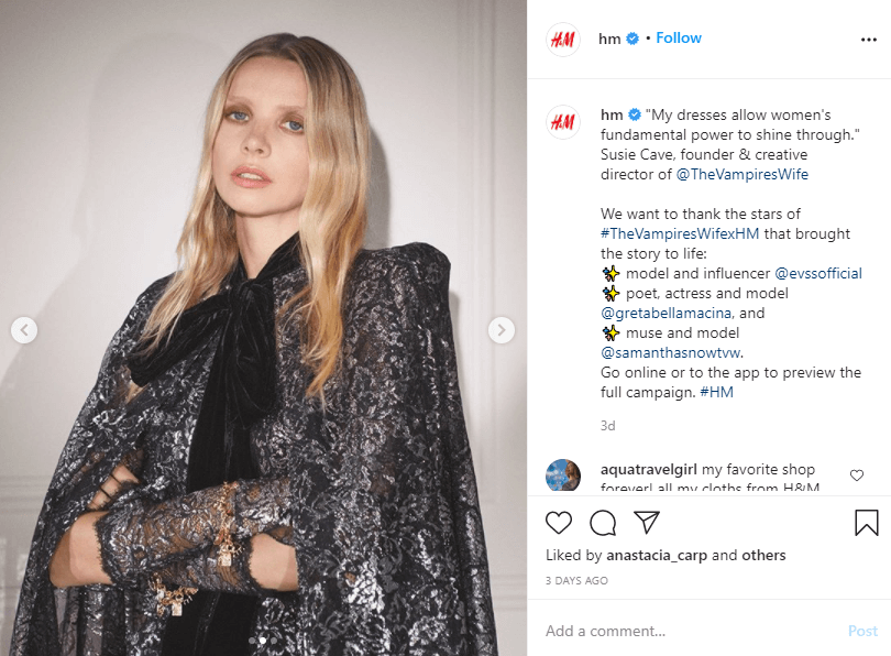 To promote a business on Instagram, you might post several product images per one post. This way you can showcase more items at once.