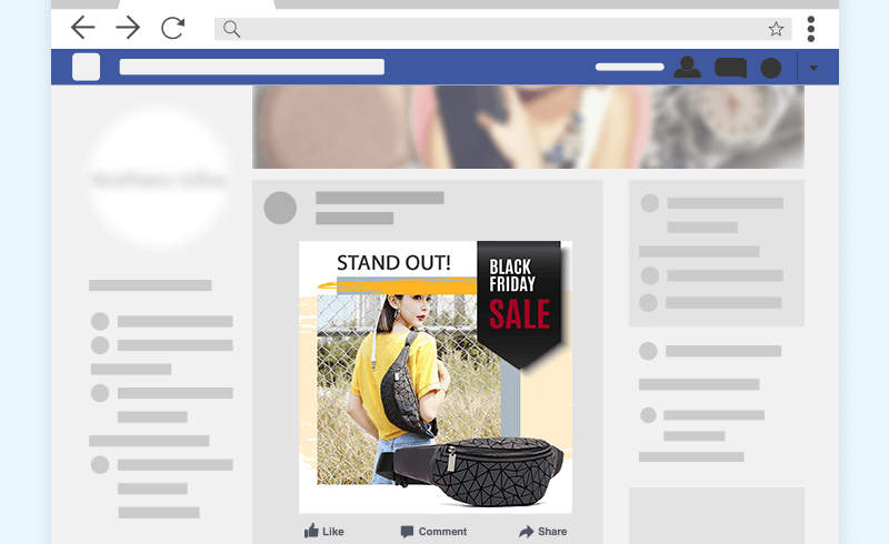 Prepare your social accounts to Black Friday with engagement posts made by our professionals