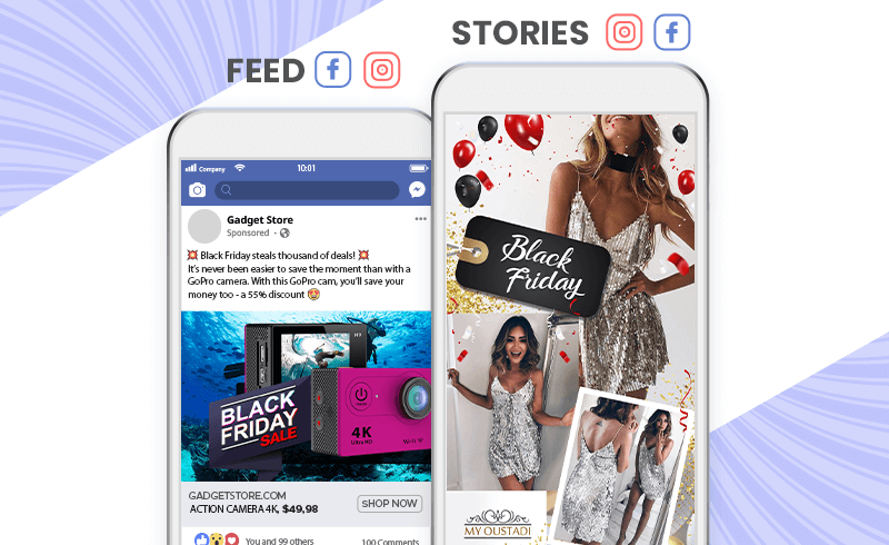 Our marketing team can create Facebook and Instagram ads for your Black Friday sale!