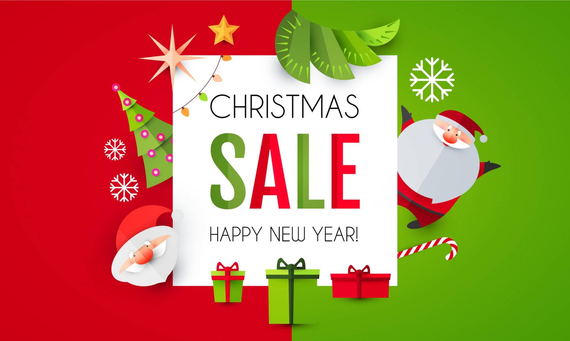 To create a Christmas mood on your online store, you can add some tiny details such as Santa hat, Christmas trees, or themed banners