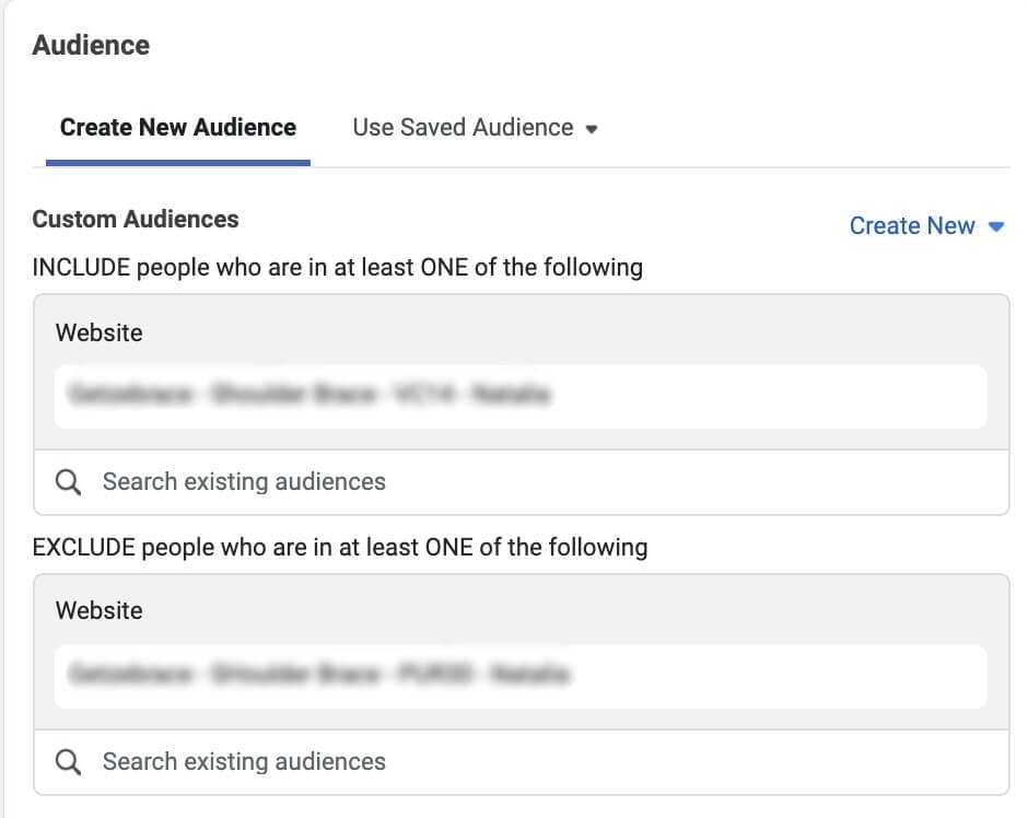 This is how you can exclude people from different remarketing audiences